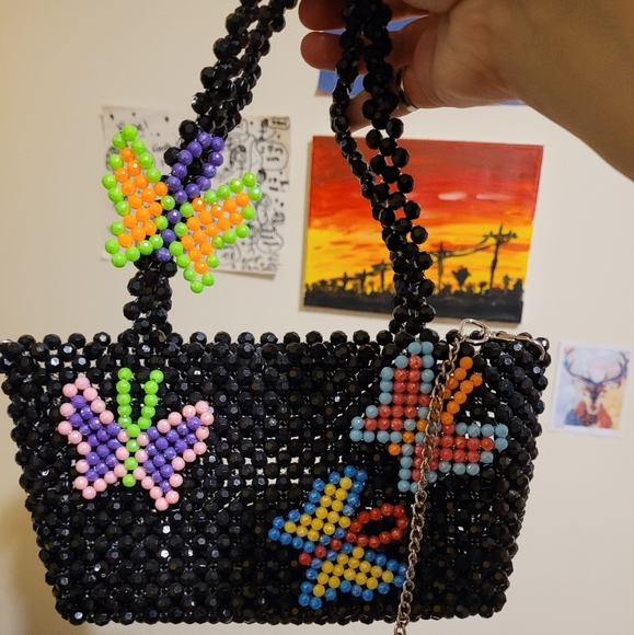 Beaded Butterfly Bag - Picture 5 of 6